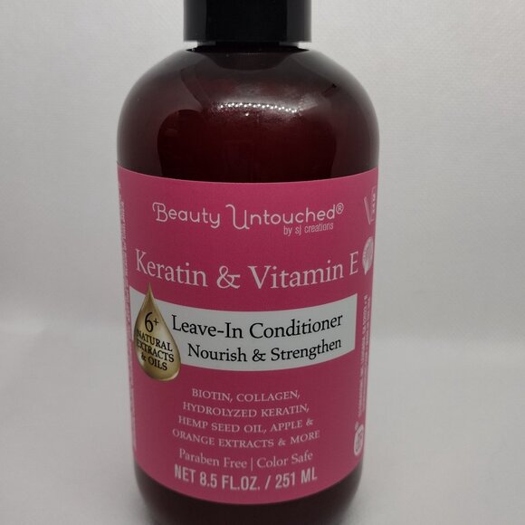 S & J Creations Beauty untouched Keratin and Vitamin E Leave in Conditioner - Picture 2 of 2